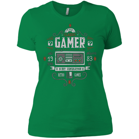 T-Shirts Kelly Green / X-Small Classic Gamer Women's Premium T-Shirt