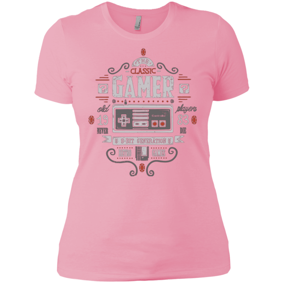 T-Shirts Light Pink / X-Small Classic Gamer Women's Premium T-Shirt