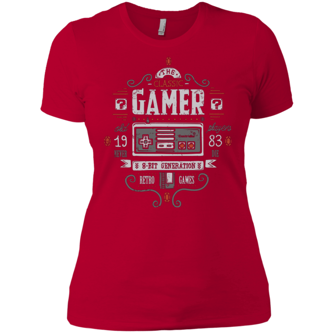 T-Shirts Red / X-Small Classic Gamer Women's Premium T-Shirt
