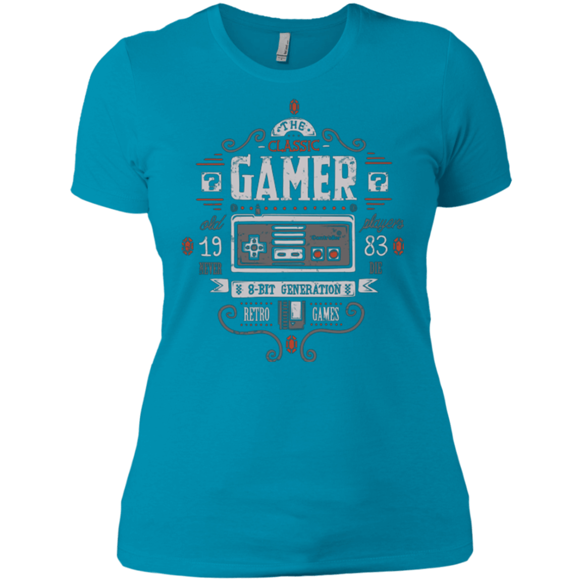 T-Shirts Turquoise / X-Small Classic Gamer Women's Premium T-Shirt