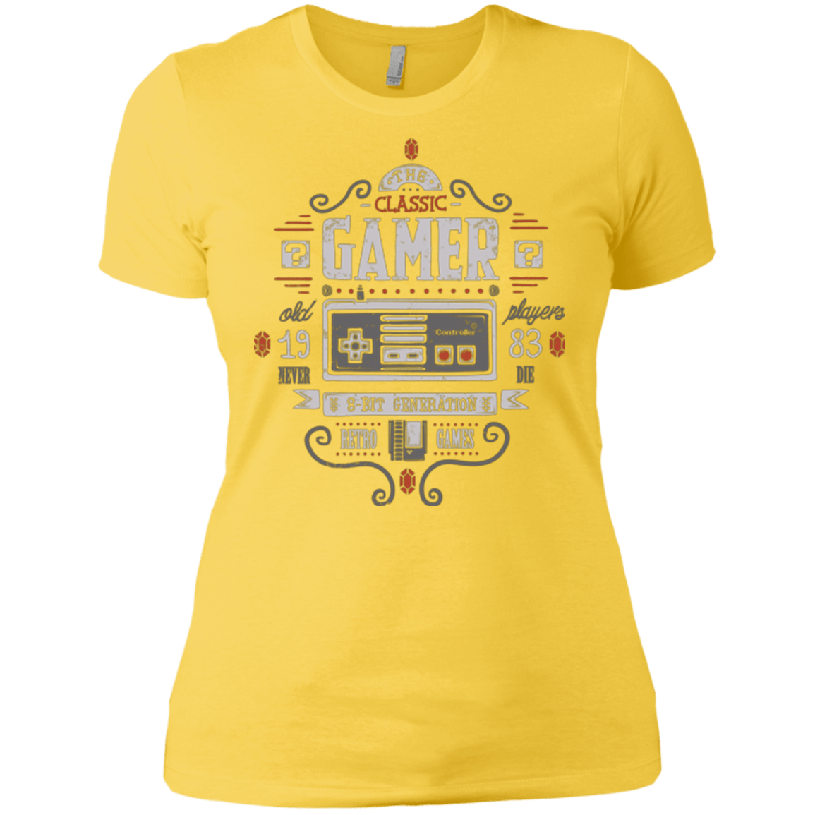 T-Shirts Vibrant Yellow / X-Small Classic Gamer Women's Premium T-Shirt