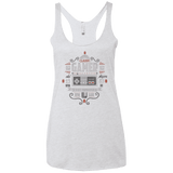 T-Shirts Heather White / X-Small Classic Gamer Women's Triblend Racerback Tank
