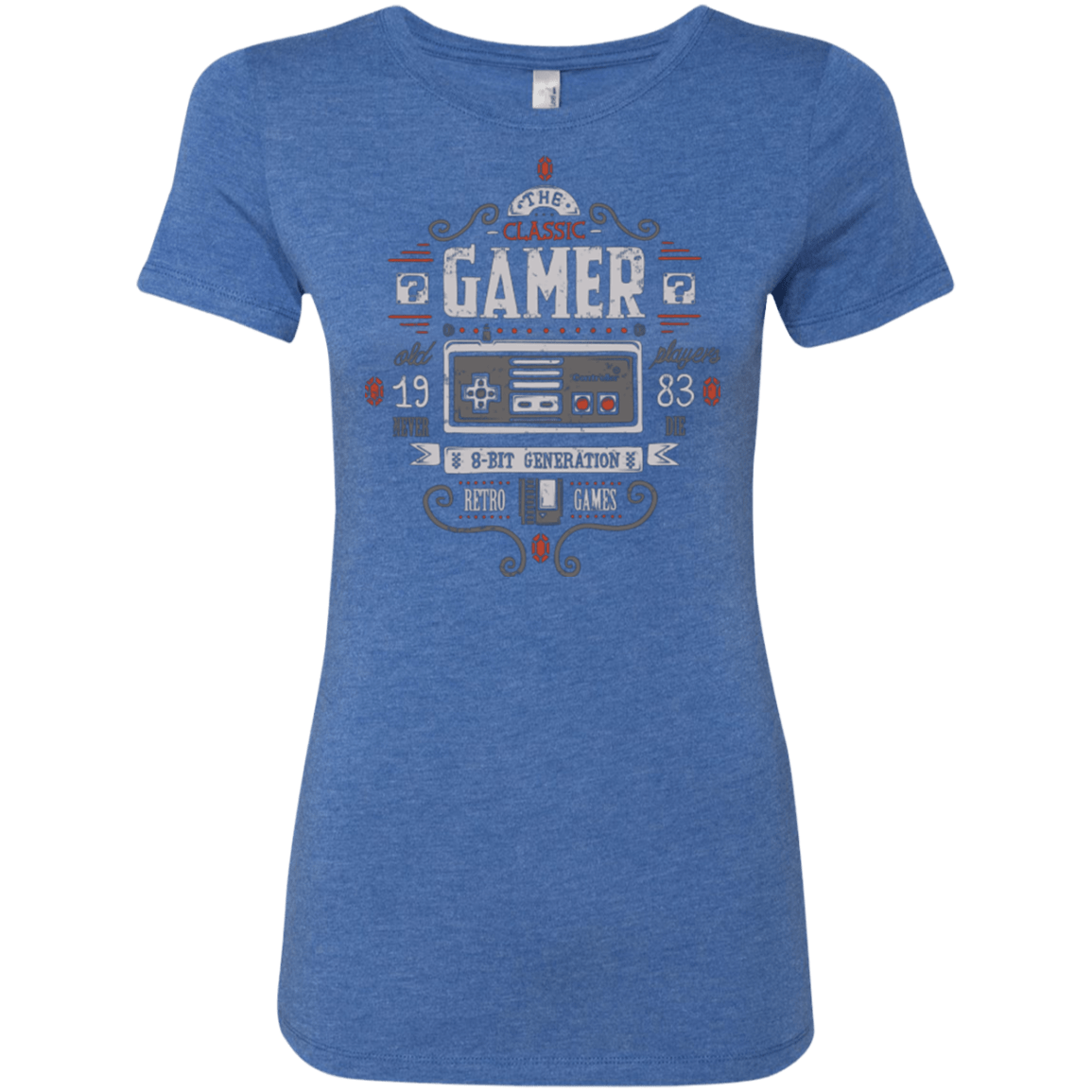 T-Shirts Vintage Royal / Small Classic Gamer Women's Triblend T-Shirt
