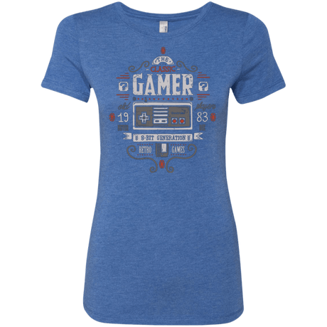 T-Shirts Vintage Royal / Small Classic Gamer Women's Triblend T-Shirt
