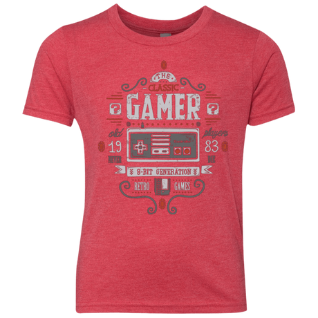 T-Shirts Vintage Red / YXS Classic Gamer Youth Triblend T-Shirt