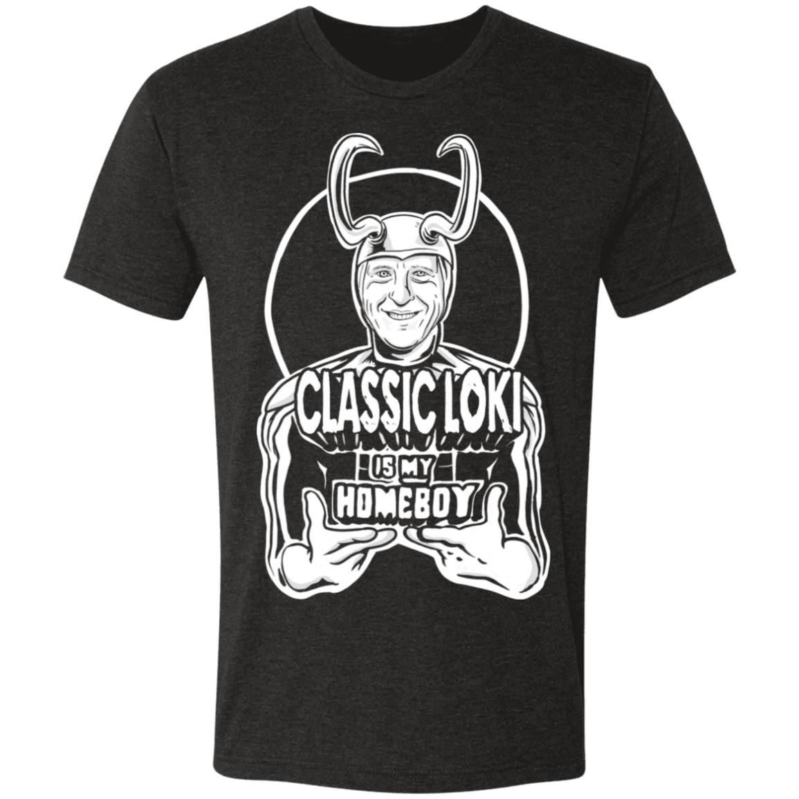 T-Shirts Vintage Black / S Classic Loki is my Homeboy Men's Triblend T-Shirt
