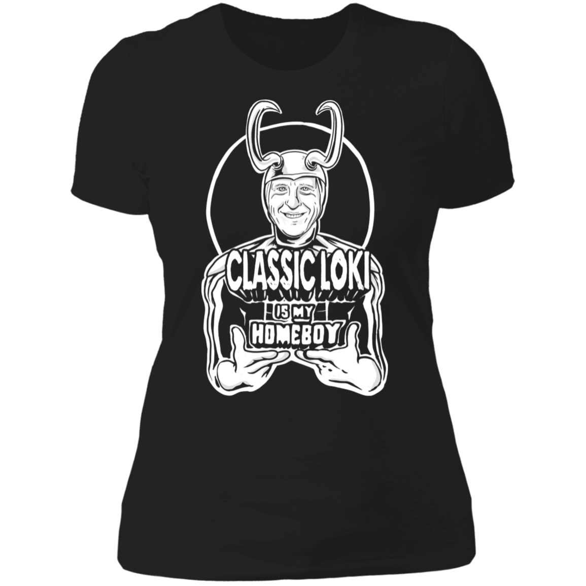 T-Shirts Black / X-Small Classic Loki is my Homeboy Women's Premium T-Shirt
