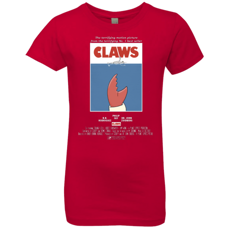 T-Shirts Red / YXS Claws Movie Poster Girls Premium T-Shirt