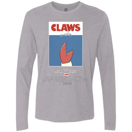 T-Shirts Heather Grey / Small Claws Movie Poster Men's Premium Long Sleeve