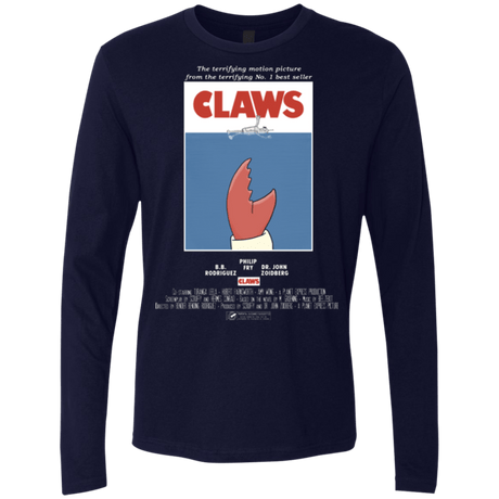 T-Shirts Midnight Navy / Small Claws Movie Poster Men's Premium Long Sleeve