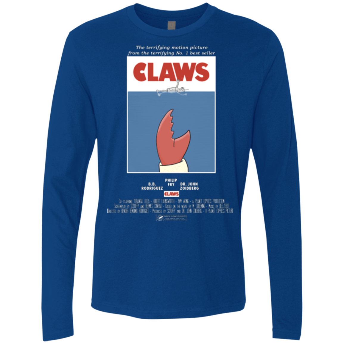 T-Shirts Royal / Small Claws Movie Poster Men's Premium Long Sleeve
