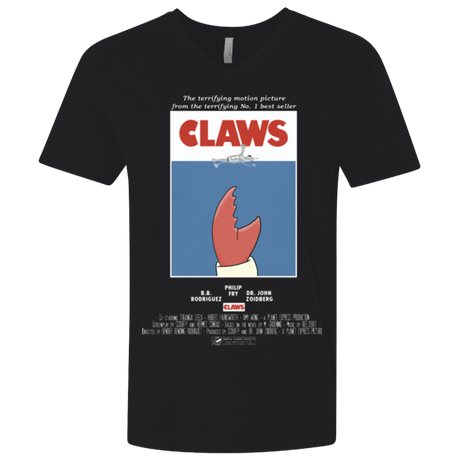 T-Shirts Black / X-Small Claws Movie Poster Men's Premium V-Neck