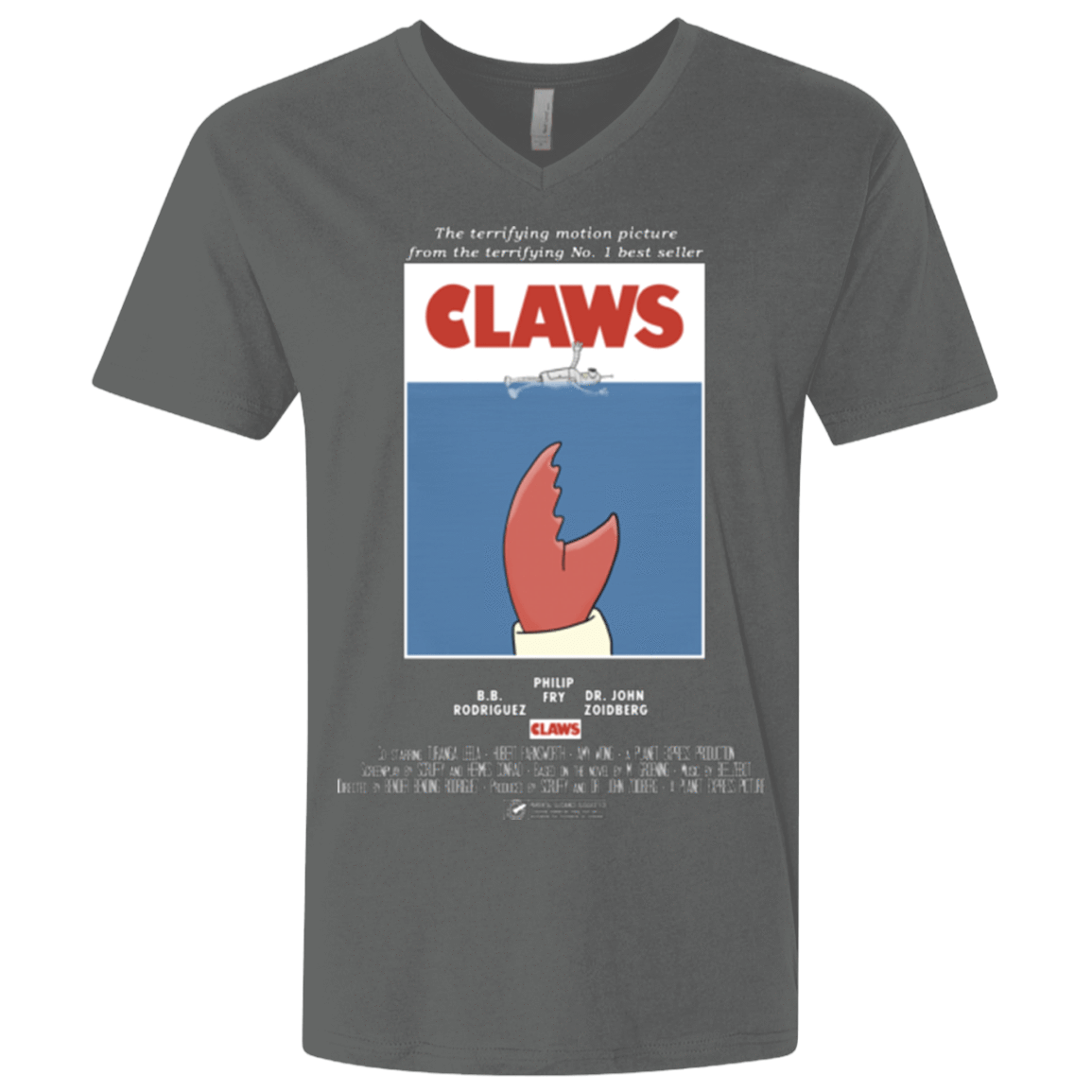 T-Shirts Heavy Metal / X-Small Claws Movie Poster Men's Premium V-Neck