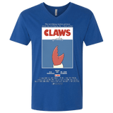 T-Shirts Royal / X-Small Claws Movie Poster Men's Premium V-Neck