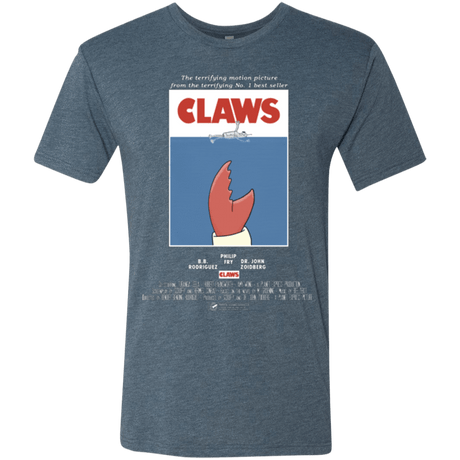 T-Shirts Indigo / Small Claws Movie Poster Men's Triblend T-Shirt