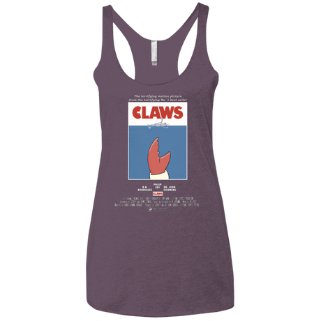 T-Shirts Vintage Purple / X-Small Claws Movie Poster Women's Triblend Racerback Tank
