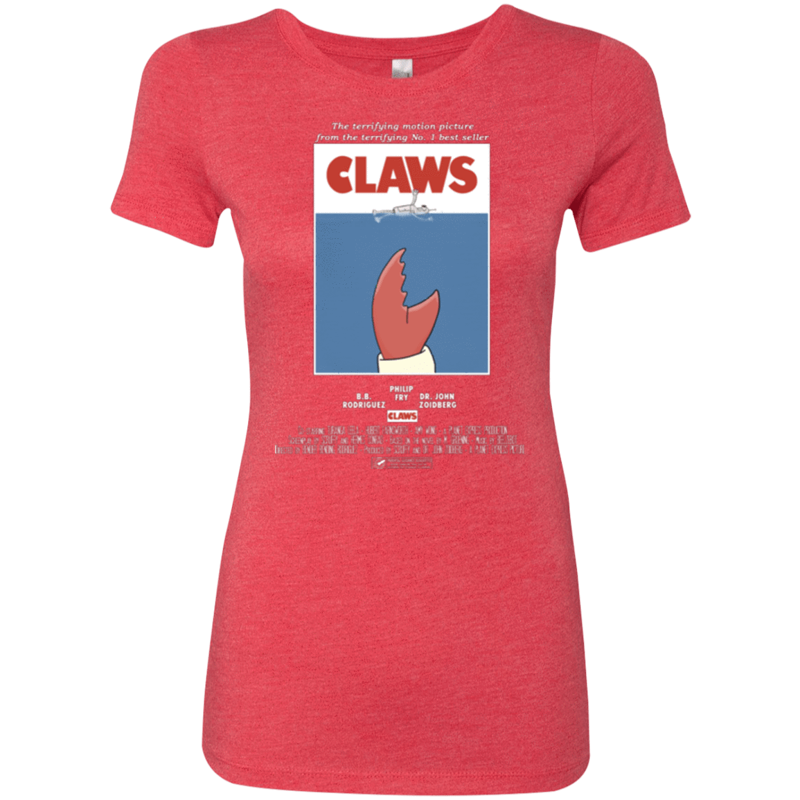 T-Shirts Vintage Red / Small Claws Movie Poster Women's Triblend T-Shirt