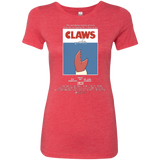 T-Shirts Vintage Red / Small Claws Movie Poster Women's Triblend T-Shirt