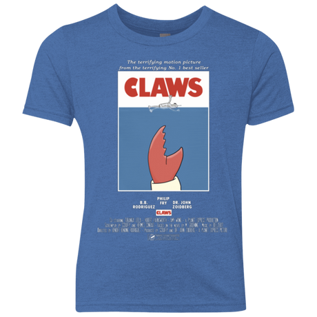 T-Shirts Vintage Royal / YXS Claws Movie Poster Youth Triblend T-Shirt