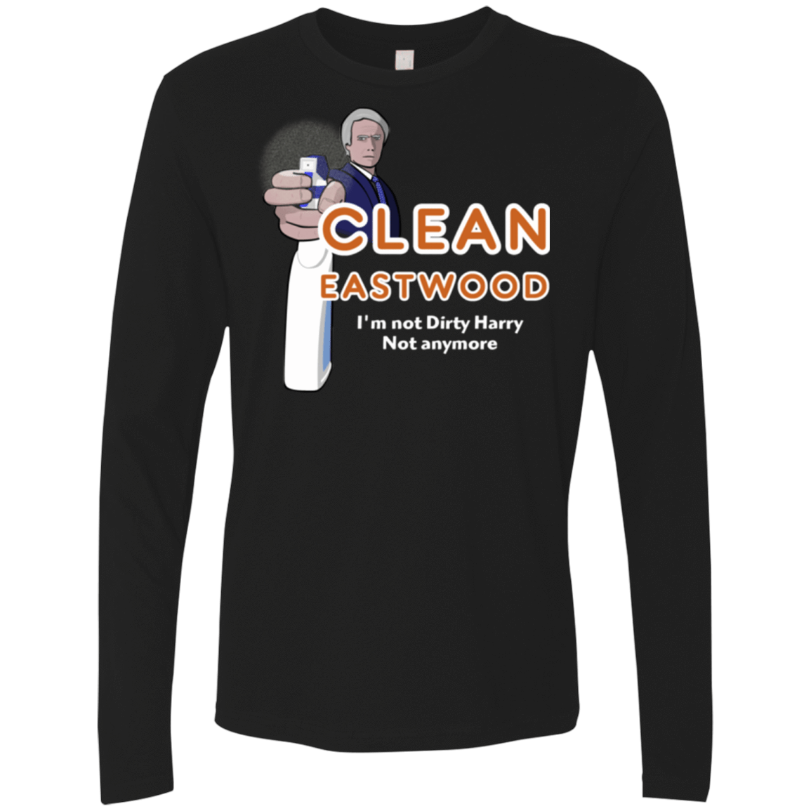 T-Shirts Black / Small Clean Eastwood Men's Premium Long Sleeve