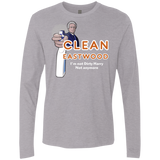 T-Shirts Heather Grey / Small Clean Eastwood Men's Premium Long Sleeve