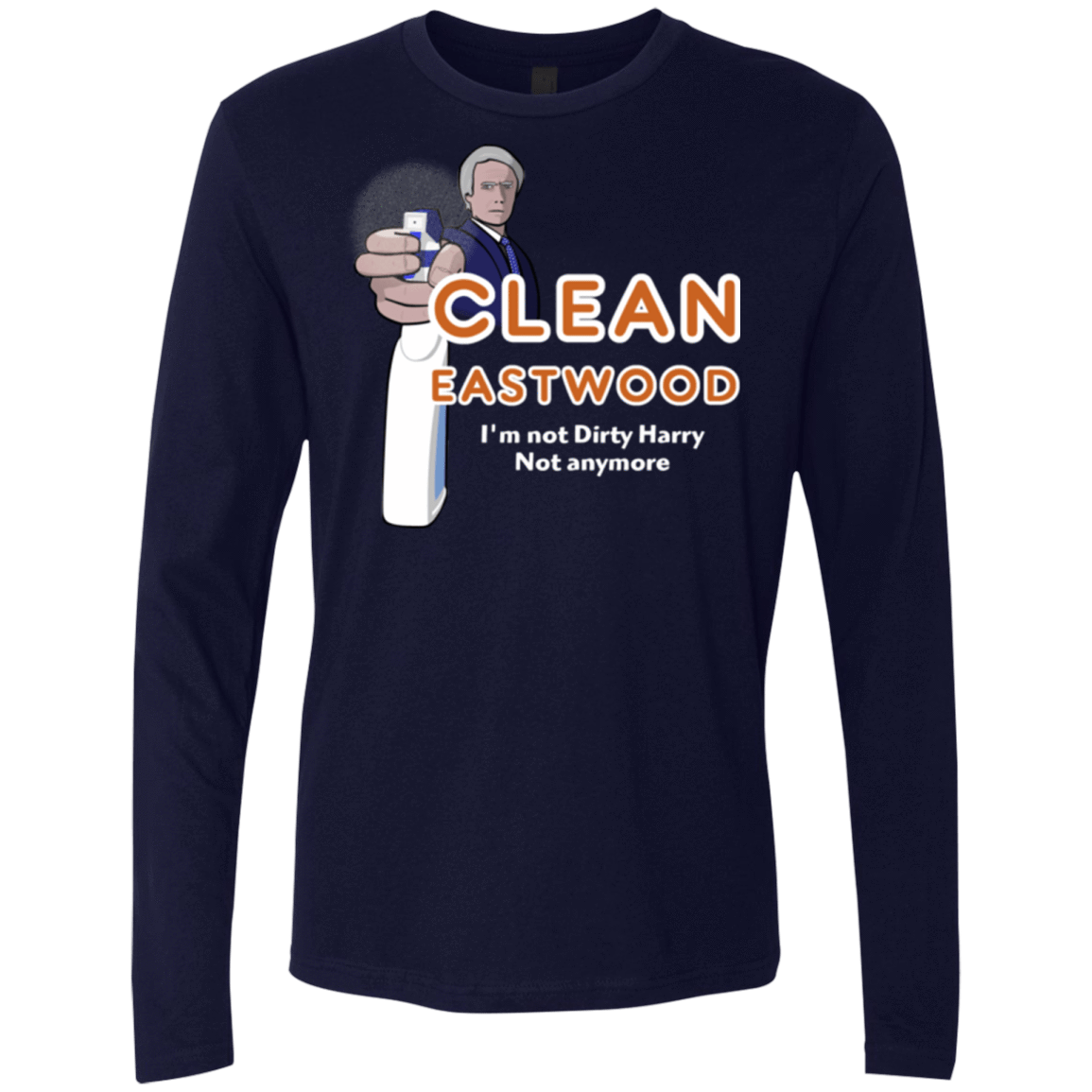 T-Shirts Midnight Navy / Small Clean Eastwood Men's Premium Long Sleeve