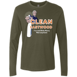 T-Shirts Military Green / Small Clean Eastwood Men's Premium Long Sleeve
