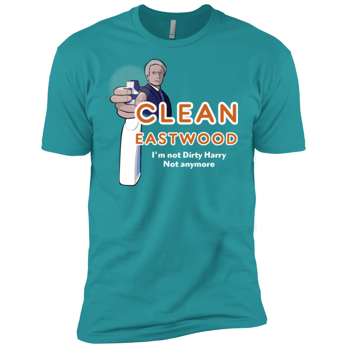 T-Shirts Tahiti Blue / X-Small Clean Eastwood Men's Premium T-Shirt