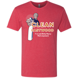 T-Shirts Vintage Red / Small Clean Eastwood Men's Triblend T-Shirt