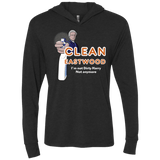 T-Shirts Vintage Black / X-Small Clean Eastwood Triblend Long Sleeve Hoodie Tee