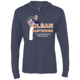 T-Shirts Vintage Navy / X-Small Clean Eastwood Triblend Long Sleeve Hoodie Tee