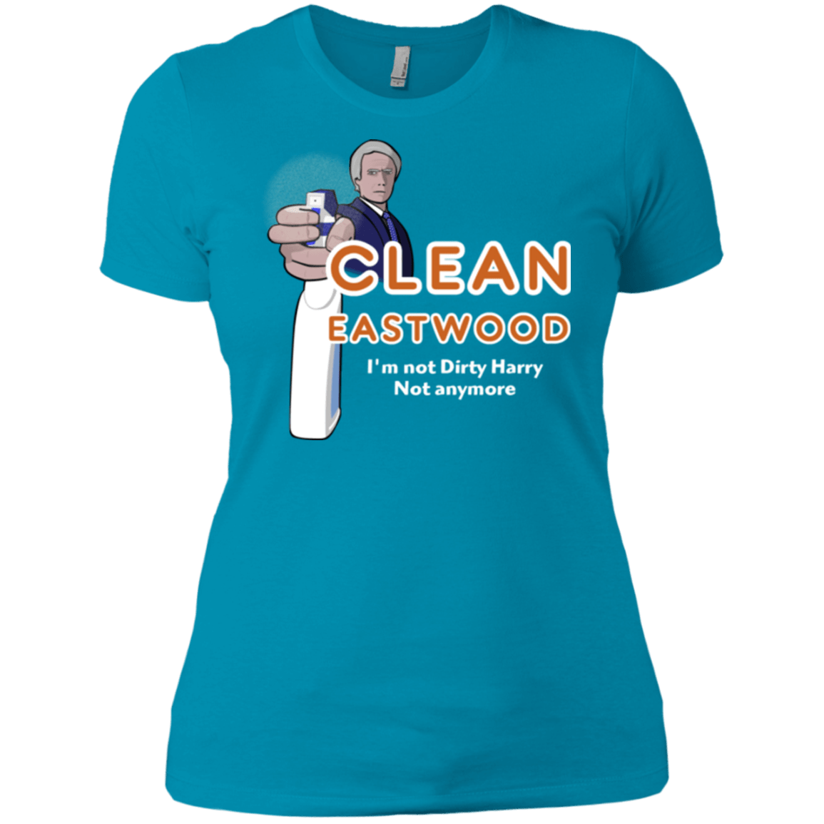 T-Shirts Turquoise / X-Small Clean Eastwood Women's Premium T-Shirt