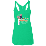 T-Shirts Envy / X-Small Clean Eastwood Women's Triblend Racerback Tank