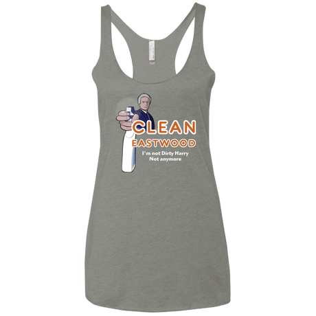 T-Shirts Venetian Grey / X-Small Clean Eastwood Women's Triblend Racerback Tank