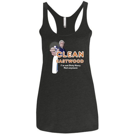 T-Shirts Vintage Black / X-Small Clean Eastwood Women's Triblend Racerback Tank
