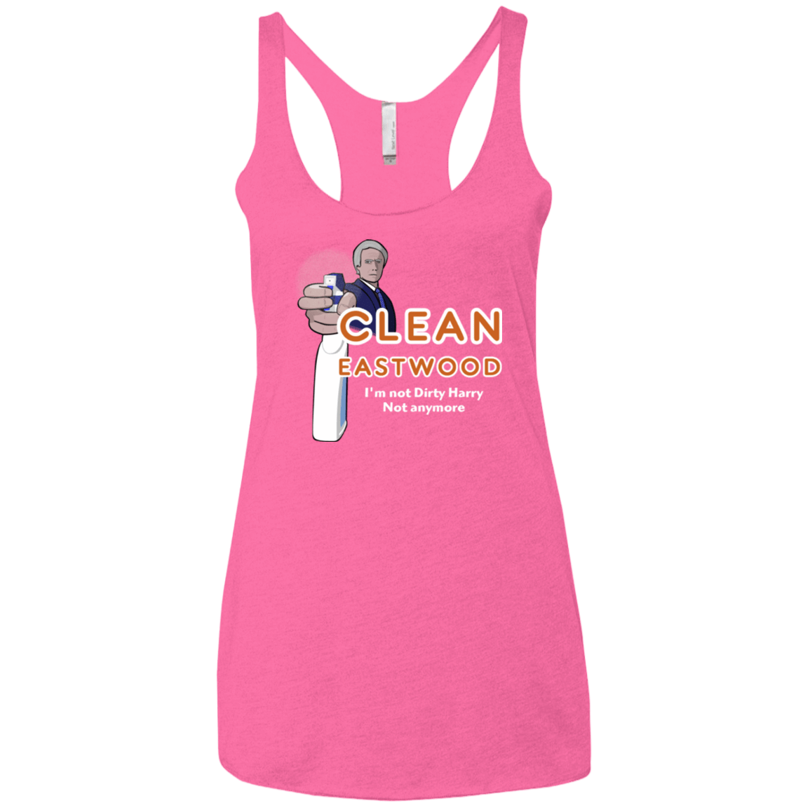 T-Shirts Vintage Pink / X-Small Clean Eastwood Women's Triblend Racerback Tank