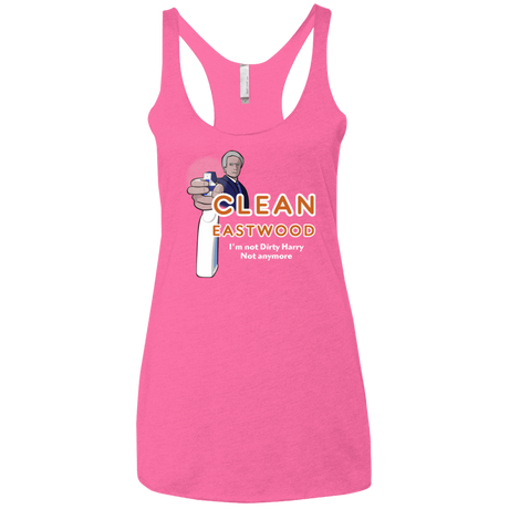 T-Shirts Vintage Pink / X-Small Clean Eastwood Women's Triblend Racerback Tank