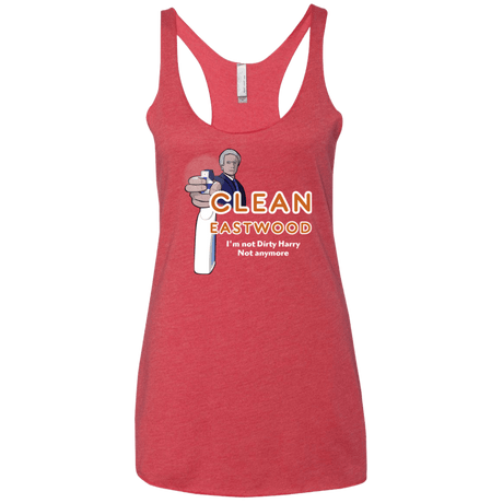 T-Shirts Vintage Red / X-Small Clean Eastwood Women's Triblend Racerback Tank