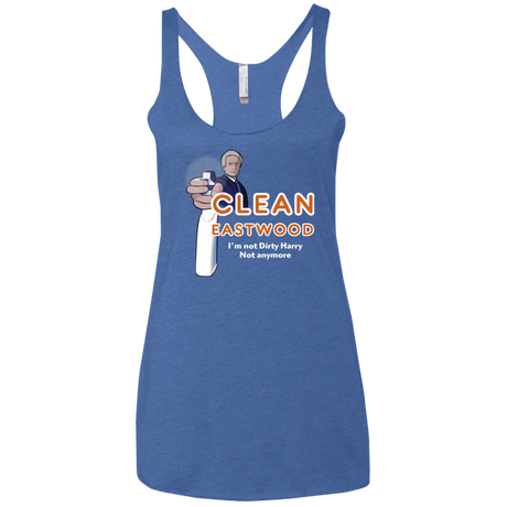 T-Shirts Vintage Royal / X-Small Clean Eastwood Women's Triblend Racerback Tank