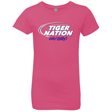 T-Shirts Hot Pink / YXS Clemson Dilly Dilly Girls Premium T-Shirt