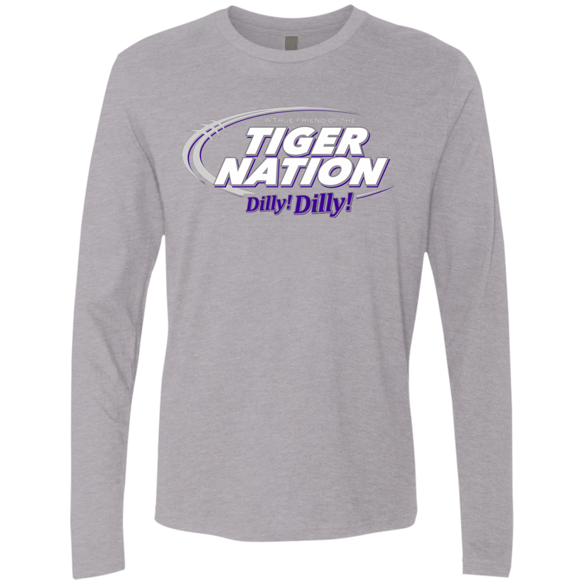 T-Shirts Heather Grey / Small Clemson Dilly Dilly Men's Premium Long Sleeve