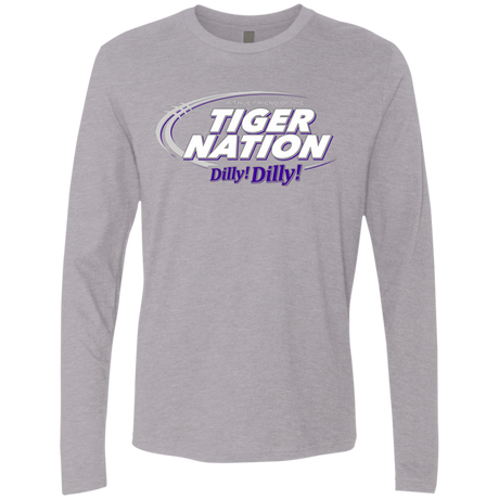 T-Shirts Heather Grey / Small Clemson Dilly Dilly Men's Premium Long Sleeve