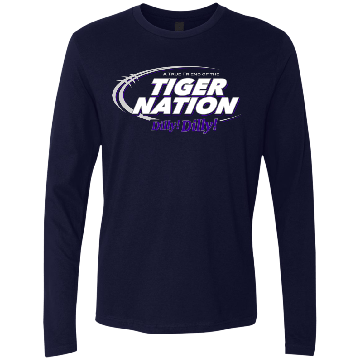 T-Shirts Midnight Navy / Small Clemson Dilly Dilly Men's Premium Long Sleeve