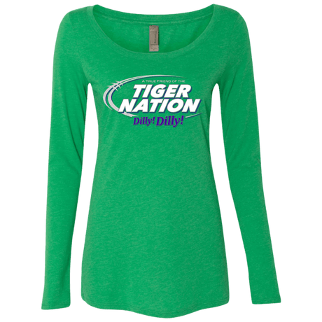 T-Shirts Envy / Small Clemson Dilly Dilly Women's Triblend Long Sleeve Shirt
