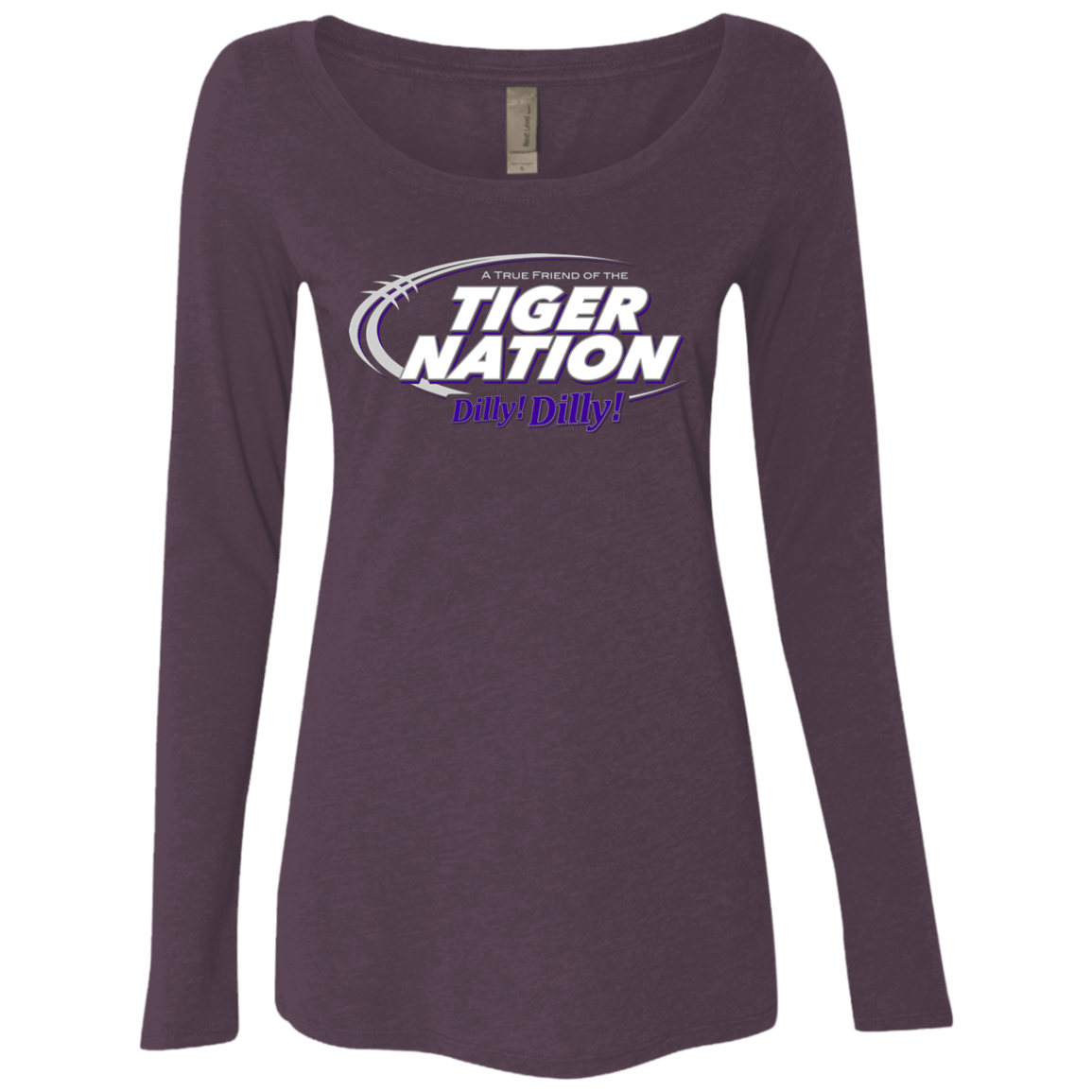T-Shirts Vintage Purple / Small Clemson Dilly Dilly Women's Triblend Long Sleeve Shirt