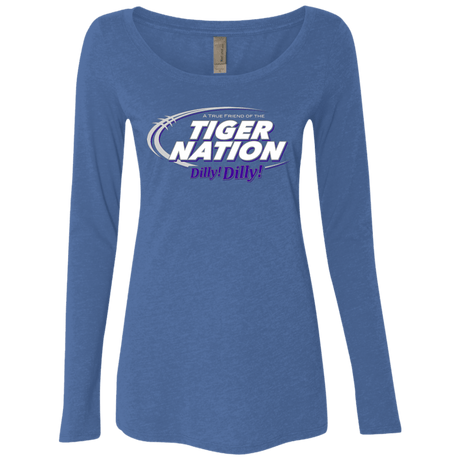 T-Shirts Vintage Royal / Small Clemson Dilly Dilly Women's Triblend Long Sleeve Shirt