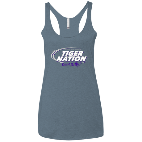 T-Shirts Indigo / X-Small Clemson Dilly Dilly Women's Triblend Racerback Tank