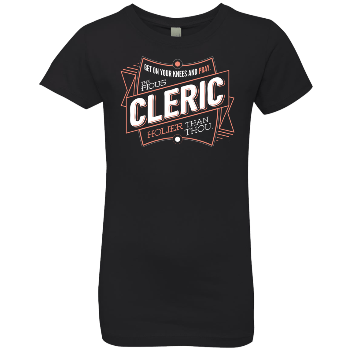 T-Shirts Black / YXS Cleric Girls Premium T-Shirt