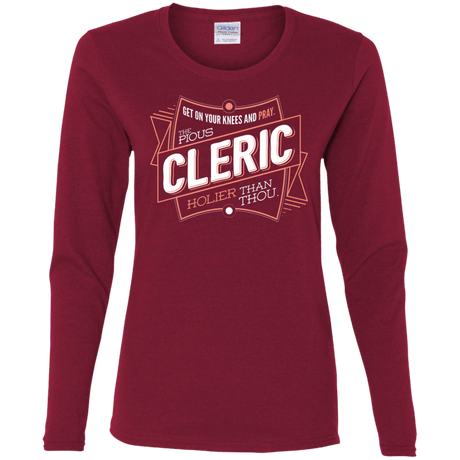 T-Shirts Cardinal / S Cleric Women's Long Sleeve T-Shirt
