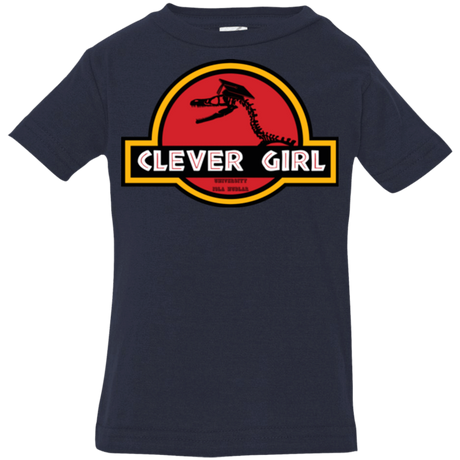 T-Shirts Navy / 6 Months Clever Girl Infant PremiumT-Shirt